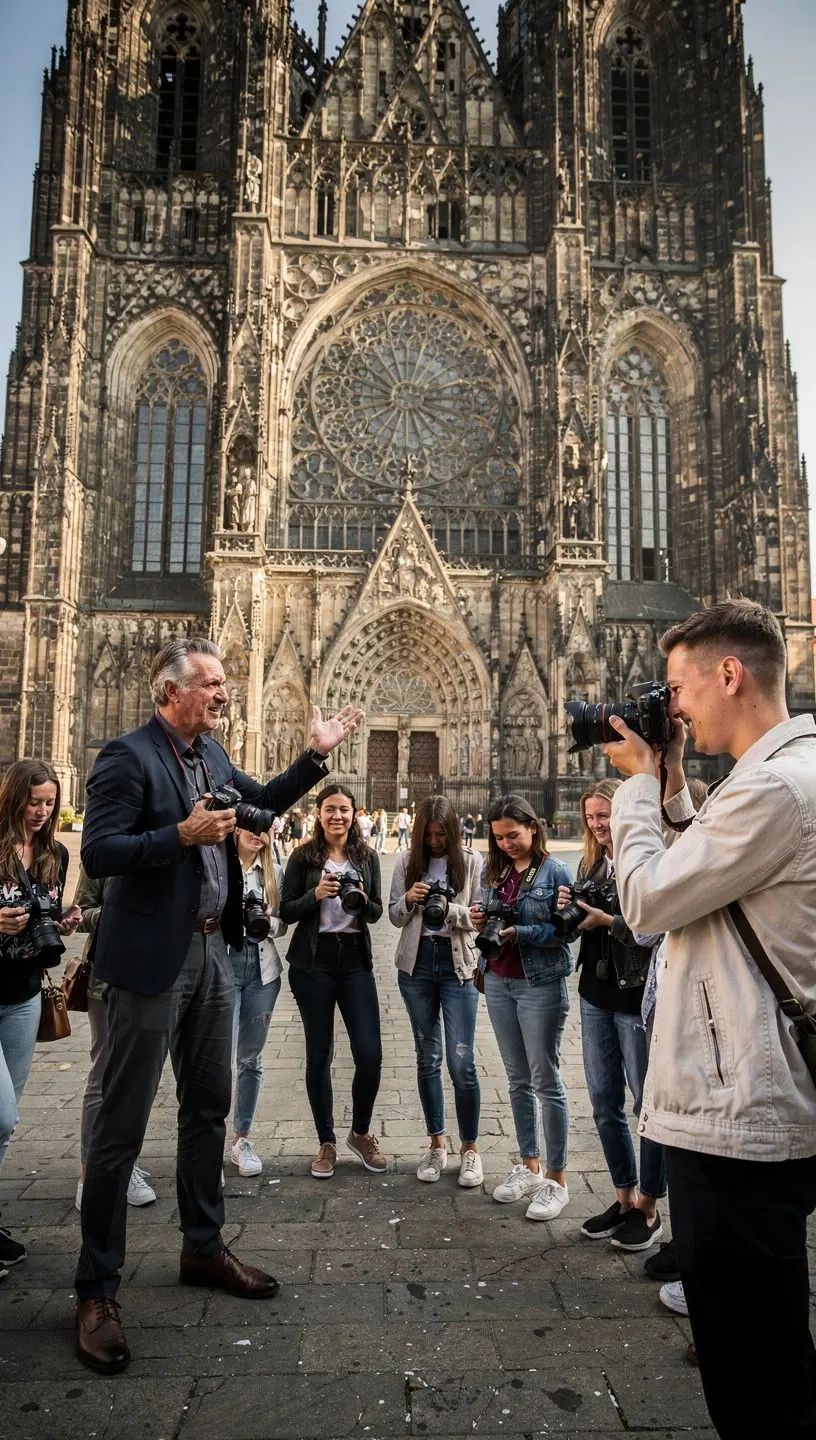 Detailní záběr na fotoaparát s nastavením clony a času expozice.